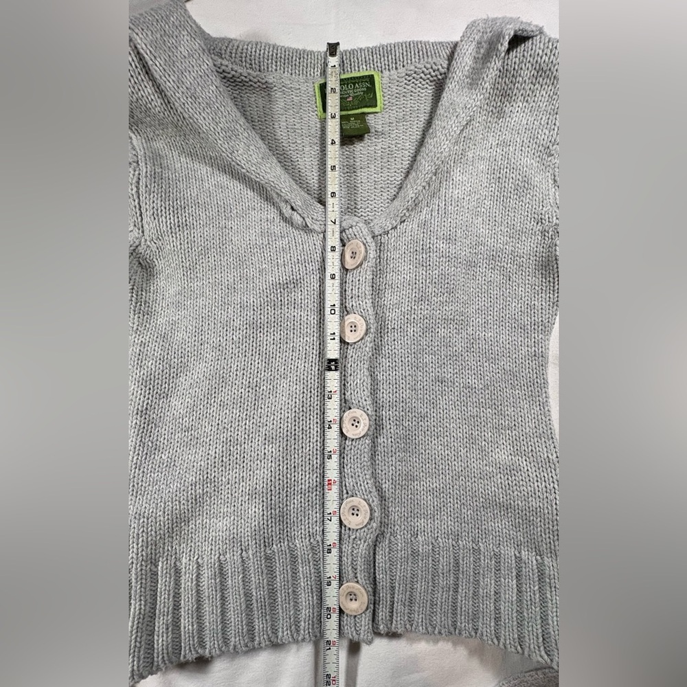 Rare VintageY2K U.S.PoloAssn. ShawlCollar KnitCardigan. Back With Sailor Collar - Picture 4 of 6